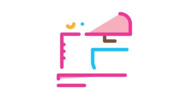 Yemek Simgesi Canlandırması için Mutfak Karıştırıcısı