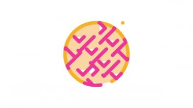 Turta Doldurulmuş Et veya Reçel Yiyecek Simgesi Canlandırması