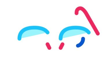 İyi Görüş Simgesi Canlandırması için Gözlükler