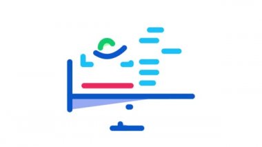 Optometri Çevrimiçi Bilgi Simgesi Canlandırması