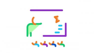 Çalışma Geliştirme Eğitim Simgesi Canlandırması