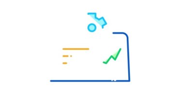 Laptop Gear Grafik Simgesi Canlandırması