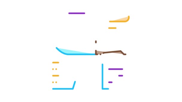 Knife Description Icon Animation — Stock Video