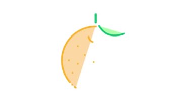 Turuncu Citrus Simgesi Canlandırması