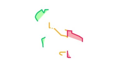 İtalya Ülke Haritası Simge Canlandırması