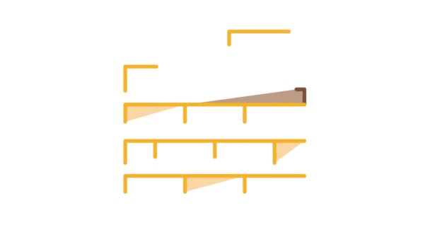 Animação de ícones de tijolo — Vídeo de Stock