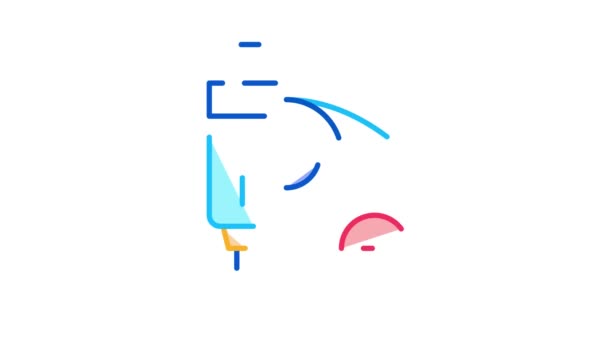 Strzykawka do jaskry Icon Animation — Wideo stockowe