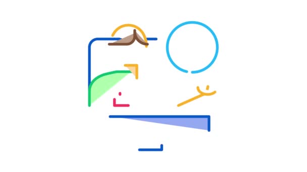 Online Computer Guide Icon Animacja — Wideo stockowe