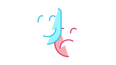 Maskeli İnsanlar Duygu Simgesi Canlandırması