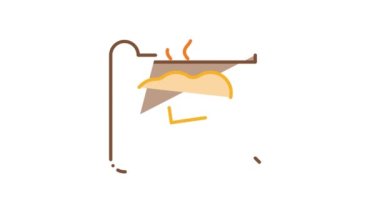toast with melting butter Icon Animation