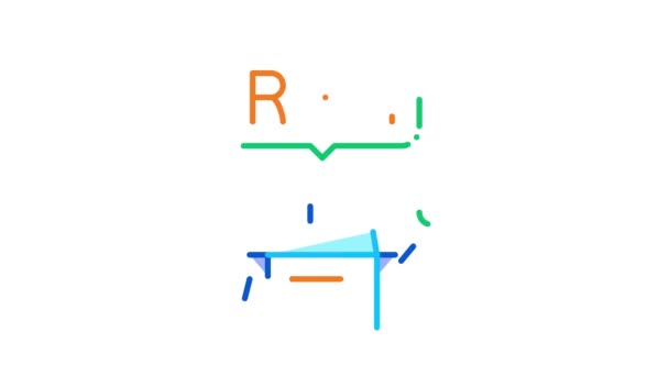 Robotul de automatizare a proceselor Icon Animation — Videoclip de stoc