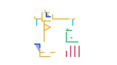 Yapı vinç simgesi canlandırması