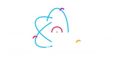 atom molekülü Simge Canlandırması