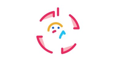 Üzgün kişi Simge Canlandırması üzerine hedef al