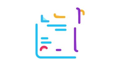 İmzalı kağıt Simgesi Canlandırması