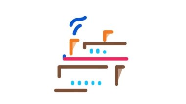 çalışan güç istasyonu simgesi canlandırması