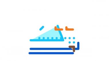 Tek kule nükleer güç santrali Simge Canlandırması