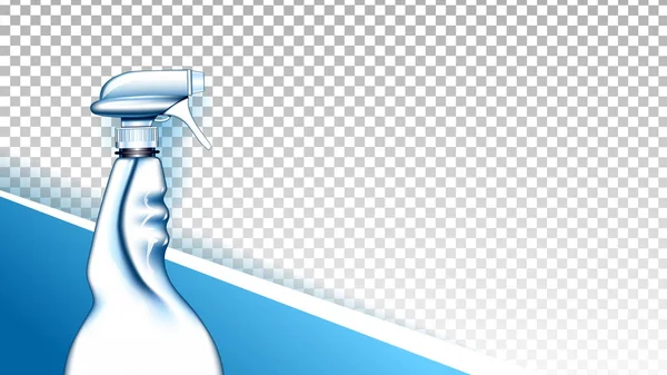 Detergente líquido em branco spray Copyspace Vector —  Vetores de Stock