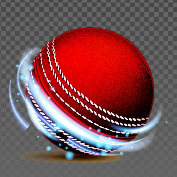 Vecteur d'accessoires de jeu sportif d'équipe de balle de cricket — Image vectorielle