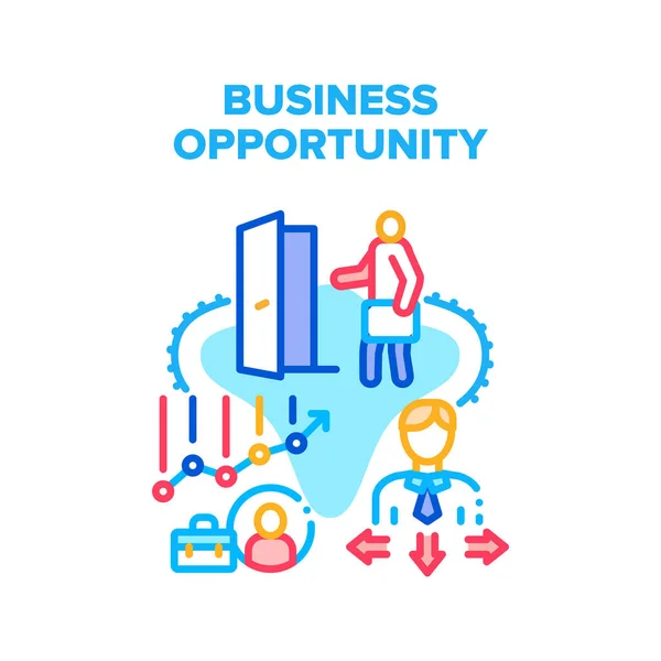 Business Opportunity Vector Konzept Illustration — Stockvektor
