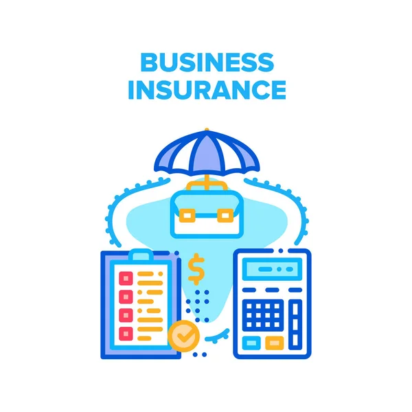 Business Insurance Vector Concept Ilustração — Vetor de Stock