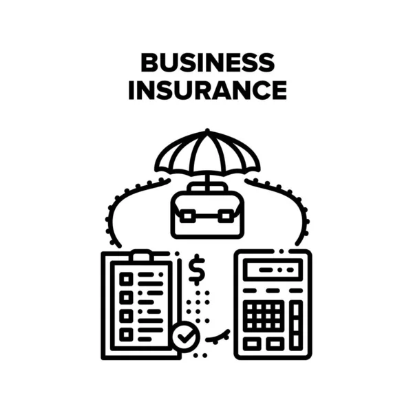 Business Insurance Vector Concept Ilustração — Vetor de Stock