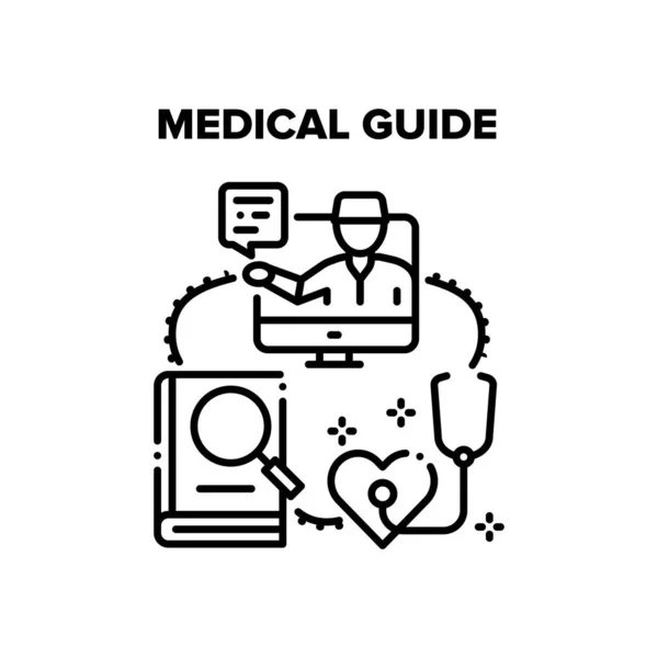 Guide médical Concept vectoriel Illustration couleur — Image vectorielle