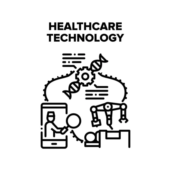 Koncepce vektoru zdravotnické technologie — Stockový vektor