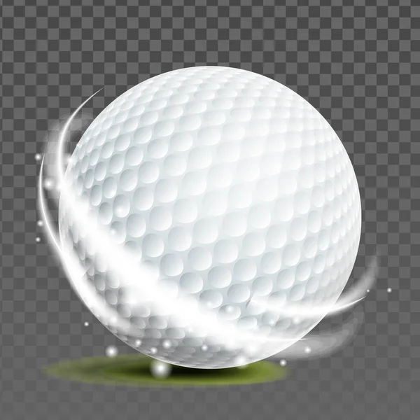 Golf Topu Sportif Oyun Aksesuar Vektörü — Stok Vektör