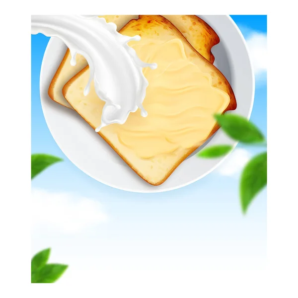 Масло Безсолоний жир Промо плакат Вектор — стоковий вектор