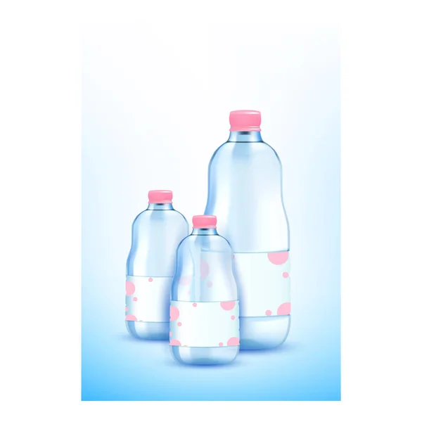Vettore poster promozionale creativo dell'acqua minerale — Vettoriale Stock