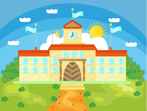 Picture of school buildings — Stockvector