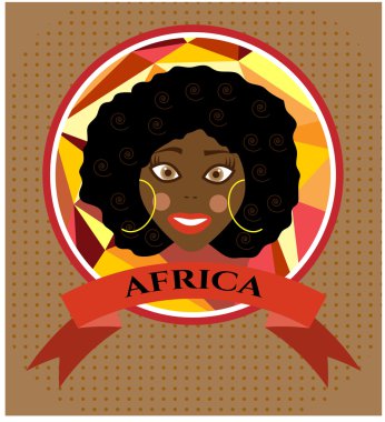 Gülümseyen kadın ile etiket