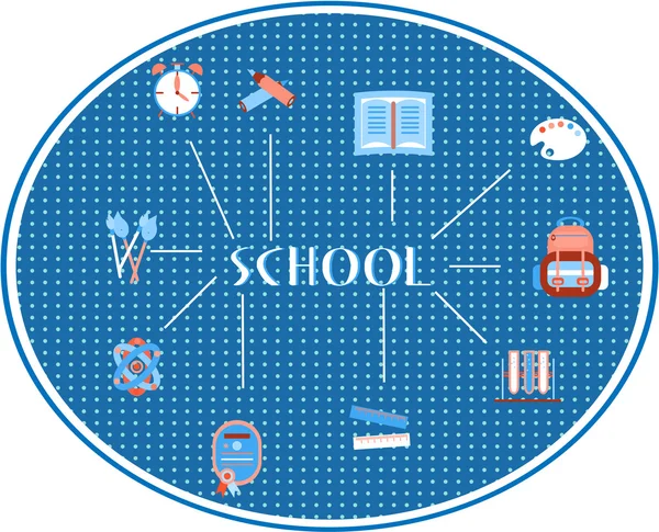 Zurück zur Schule — Stockvektor