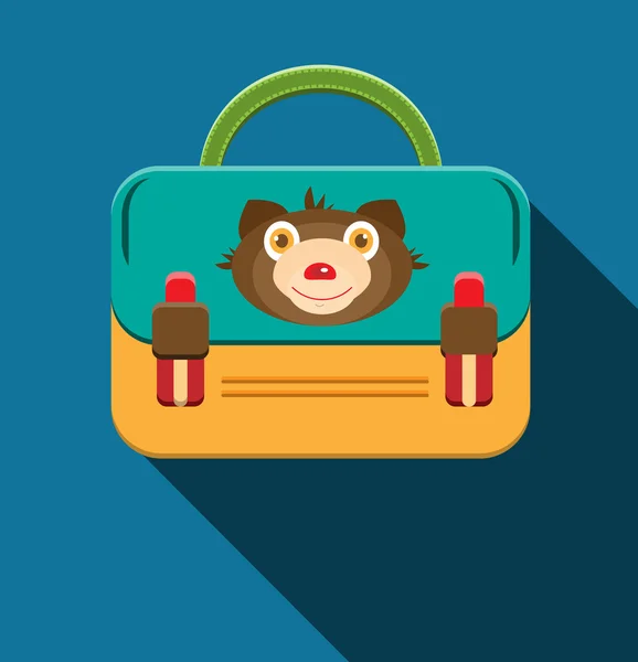 Mavi, sarı çantanı ayı ile