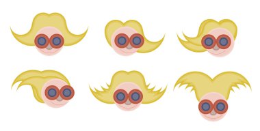 Sarışın genç kadın altı Başkanı