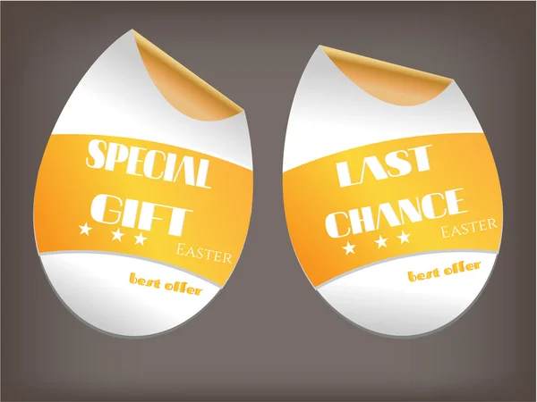 Metin özel hediye, son şans sahip iki izole etiketi