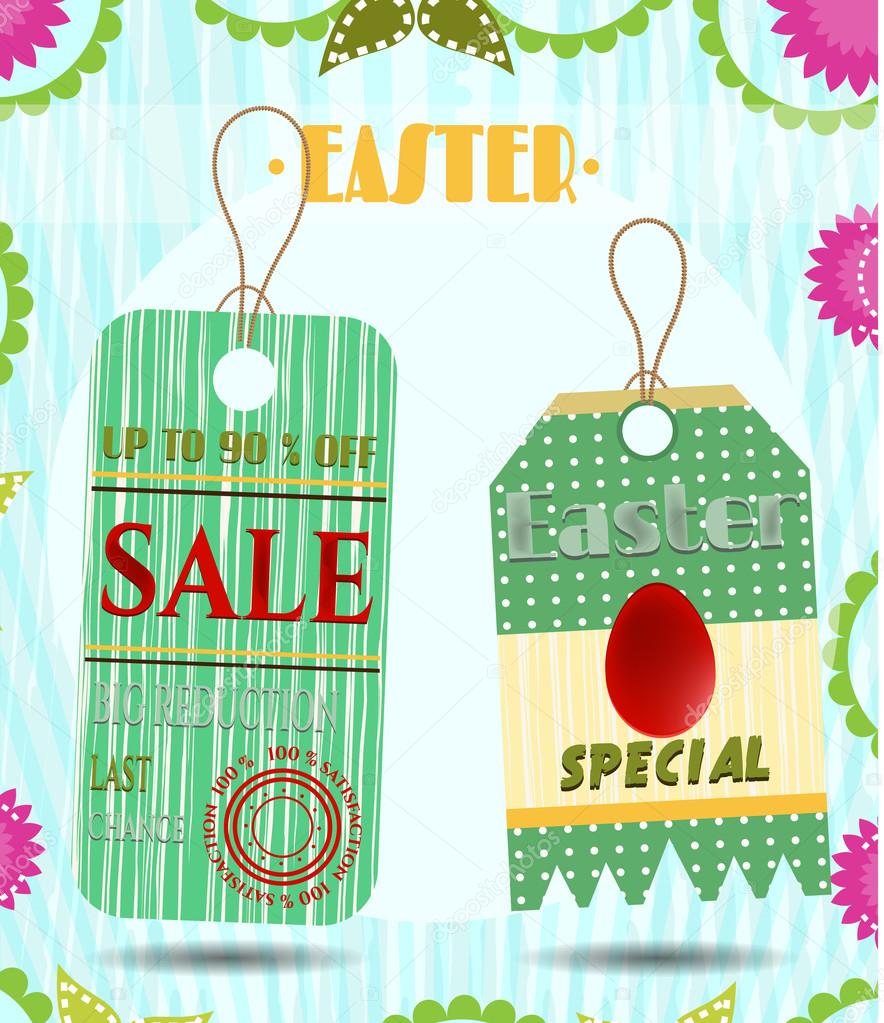 Gruppo di due retr² appendere tag con il reticolo — Vettoriali di awagraphicarts