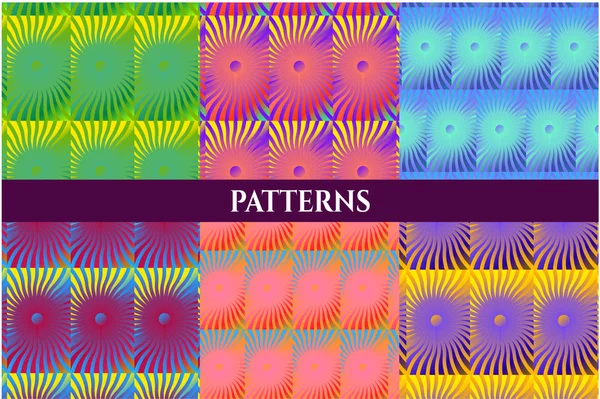 Altı renkli kesintisiz desenleri çiçekli