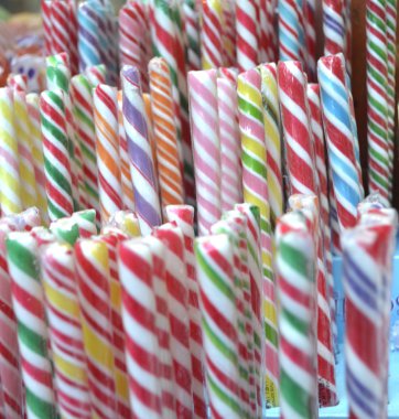 Renkli şeker bonbon yelpazesine