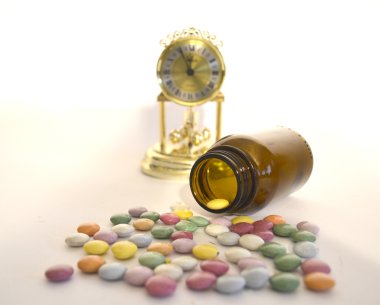 Colorful pills clipart