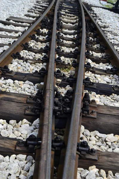 Train line crossing — Stock Photo, Image