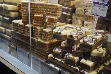 Geleneksel Noel tatlıları Noel pazarında