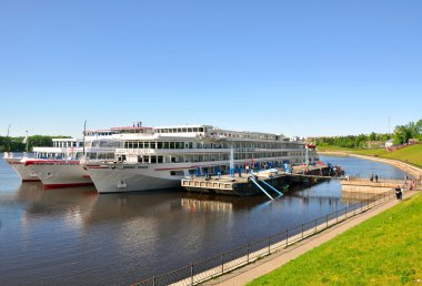 Uglich, Rusya Federasyonu - 21 Mayıs. Yolcu gemilerine.