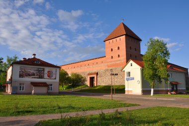 Lida, Beyaz Rusya - 17 Mayıs 2015: Lida Castle.