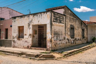 Brezilya 'nın kuzeydoğusundaki Ceara' da fakir evler