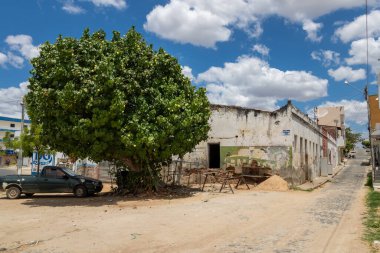 Brezilya 'nın kuzeydoğusundaki Morada Nova şehrinin şehir manzarası