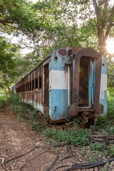 Vagão Velho Enferrujado Minas Gerais Interior Brasil — Fotografia de Stock