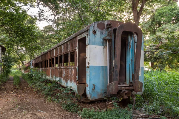 Vagão Velho Enferrujado Minas Gerais Interior Brasil — Fotografia de Stock