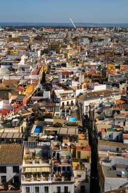 İspanya 'daki Ortaçağ şehri Sevilla' nın görüntüleri